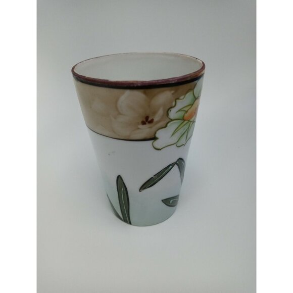 Nippon Hand Painted Floral Mug Daffodil Design Porcelain Collectible Drinkware - Picture 6 of 10